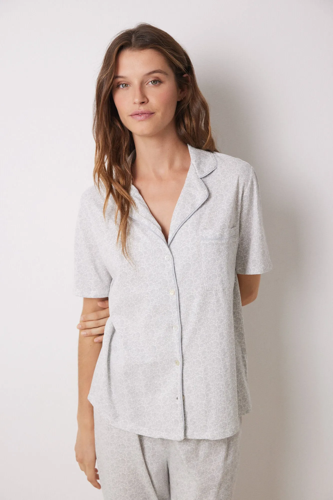 100% cotton paisley shirt pajamas