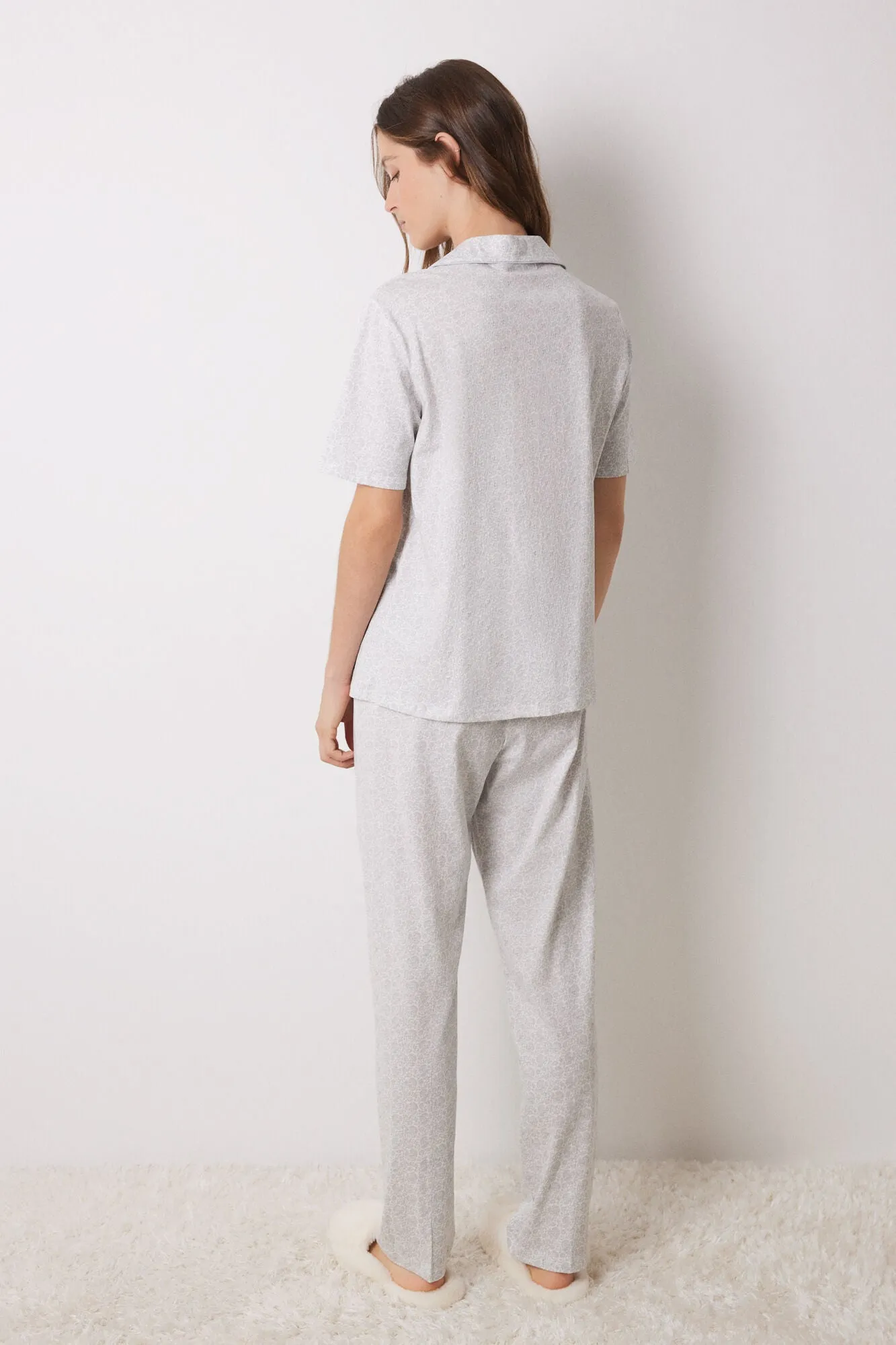 100% cotton paisley shirt pajamas