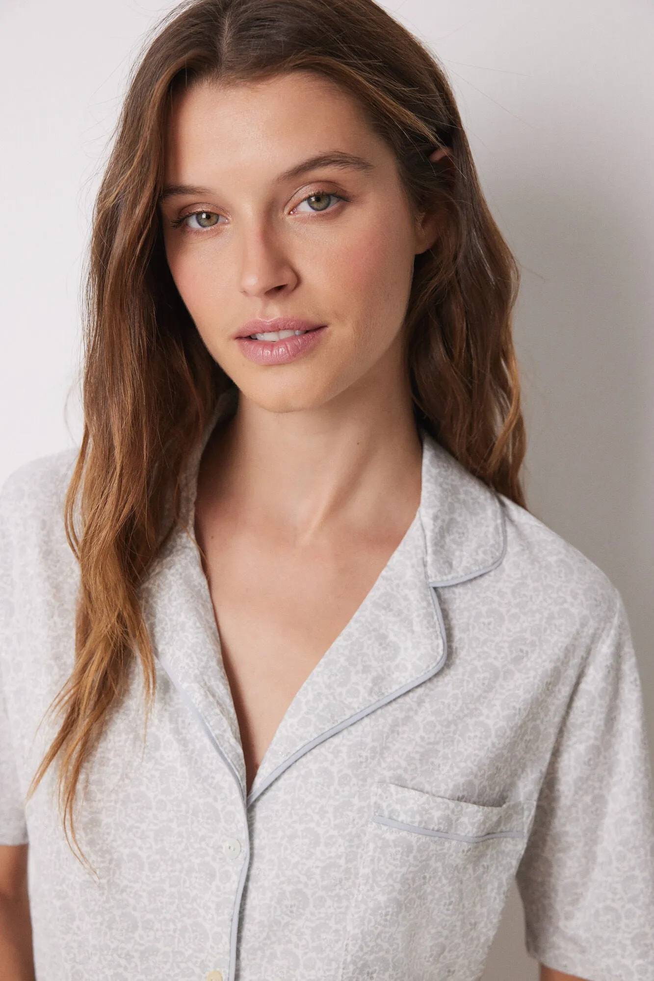 100% cotton paisley shirt pajamas