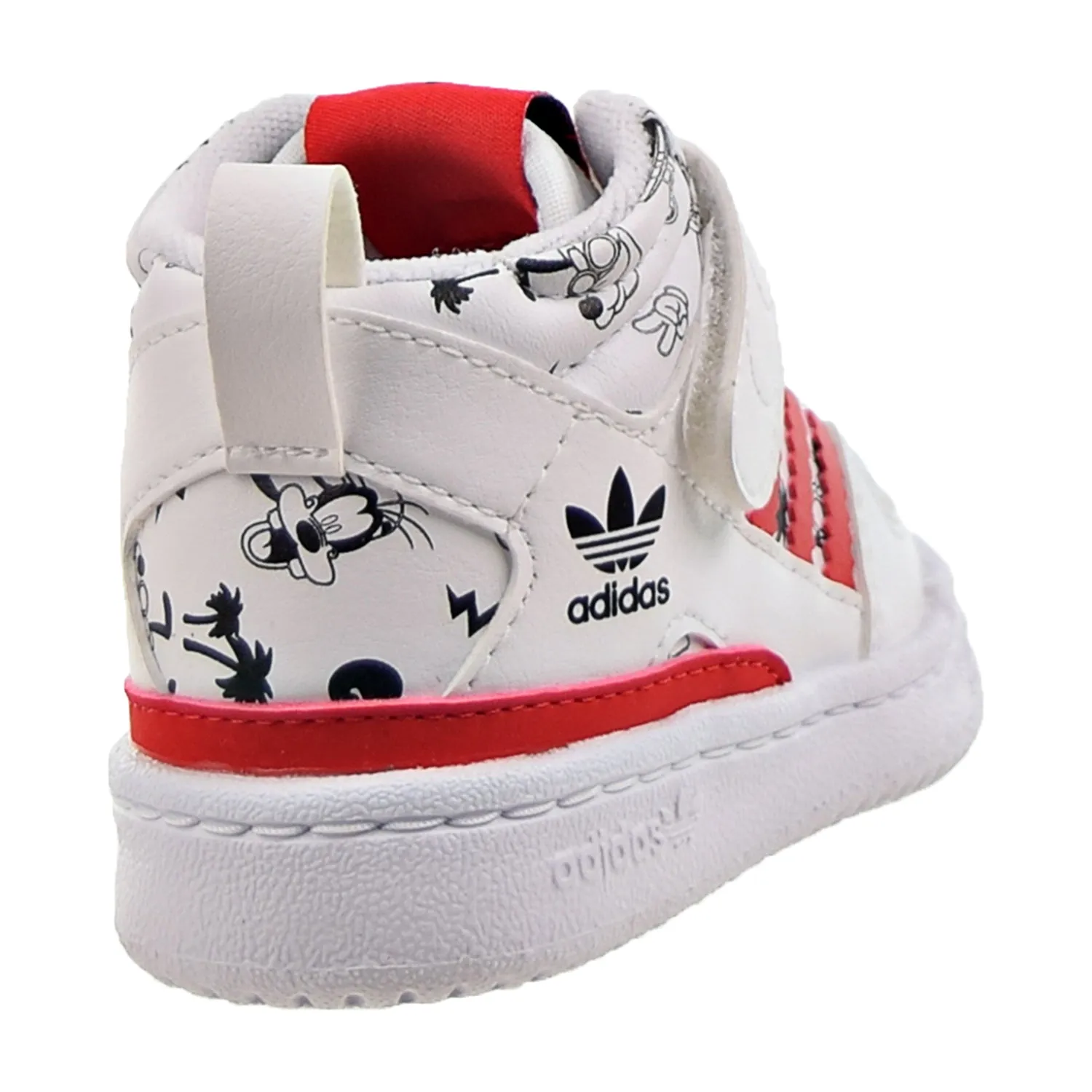 Adidas Disney Forum Mid 360 Toddler's Shoes Cloud White-Vivid Red