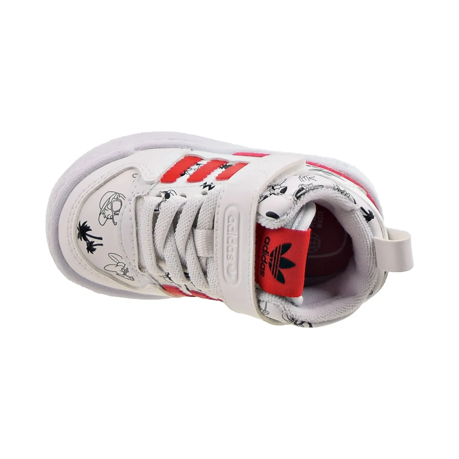 Adidas Disney Forum Mid 360 Toddler's Shoes Cloud White-Vivid Red
