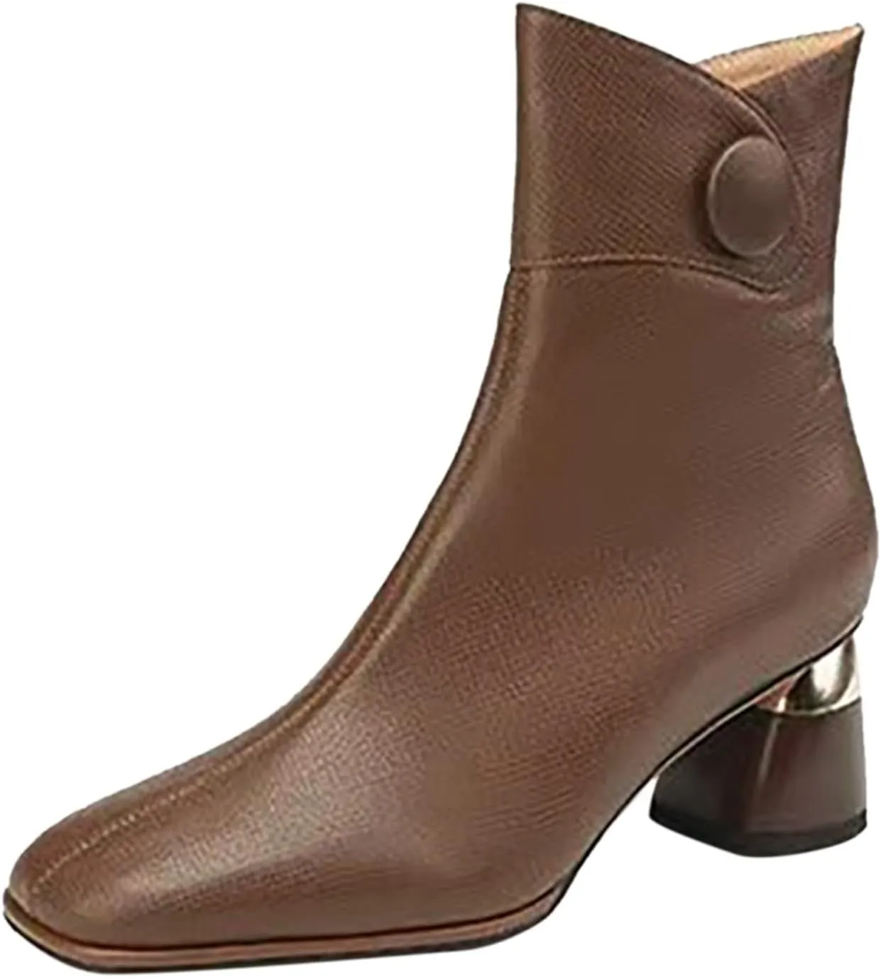 Ankle Boots for Women Womens Booties and Ankle Boot Flat Black Cowgirl Boots Round Toe Womens Bootie Low Heel Casual Round Head Side Zipper Pointd Toe Suede