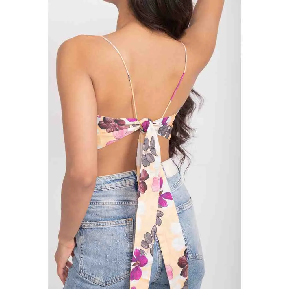 AROOP SHOP INDIA Multi-Color Andrea Napkin Crop Top