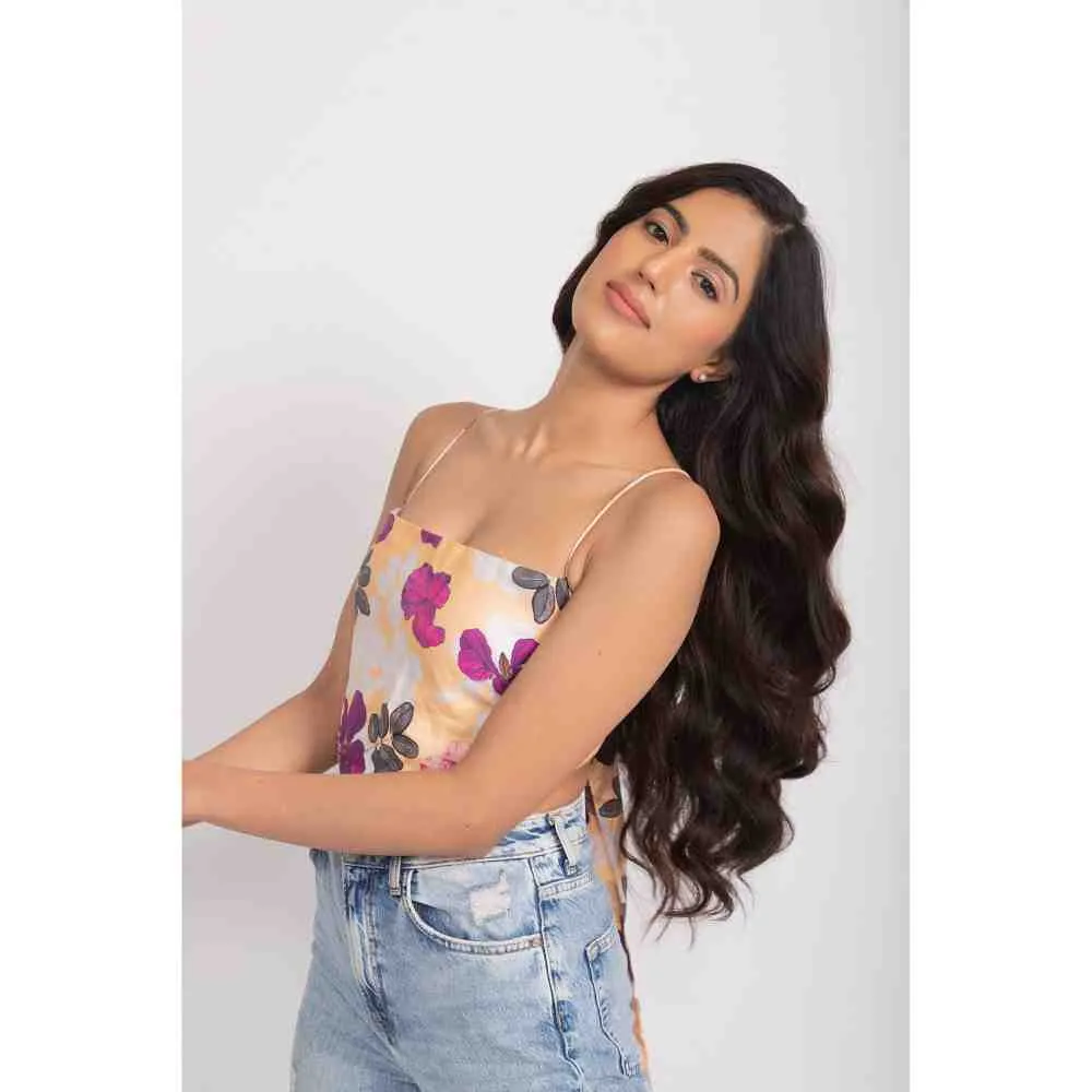 AROOP SHOP INDIA Multi-Color Andrea Napkin Crop Top