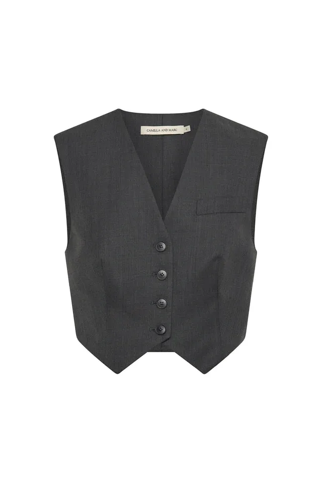Atlanta Vest Grey Marle