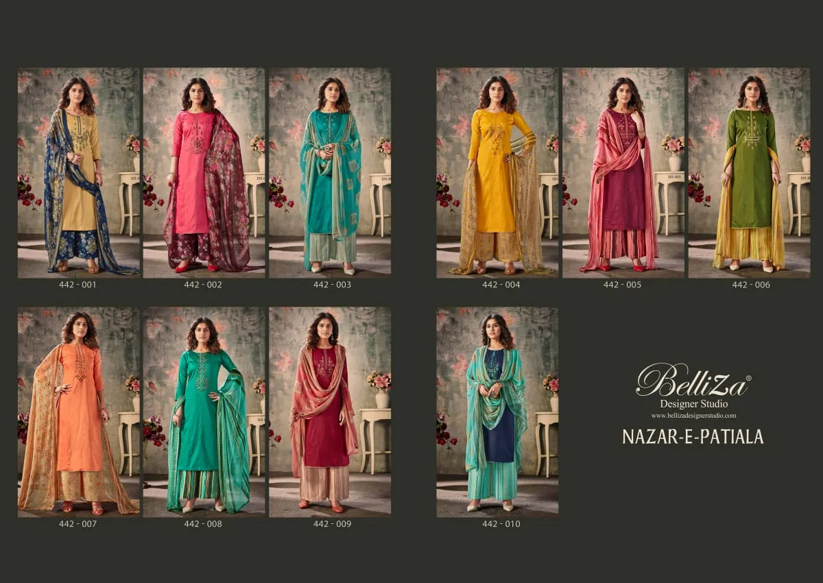 Belliza Designer Studio Nazar E Patiala Daily Wear Salwar Suits