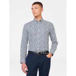Ben Sherman Long Sleeve Shirt: Ditsy Floral - Snow White