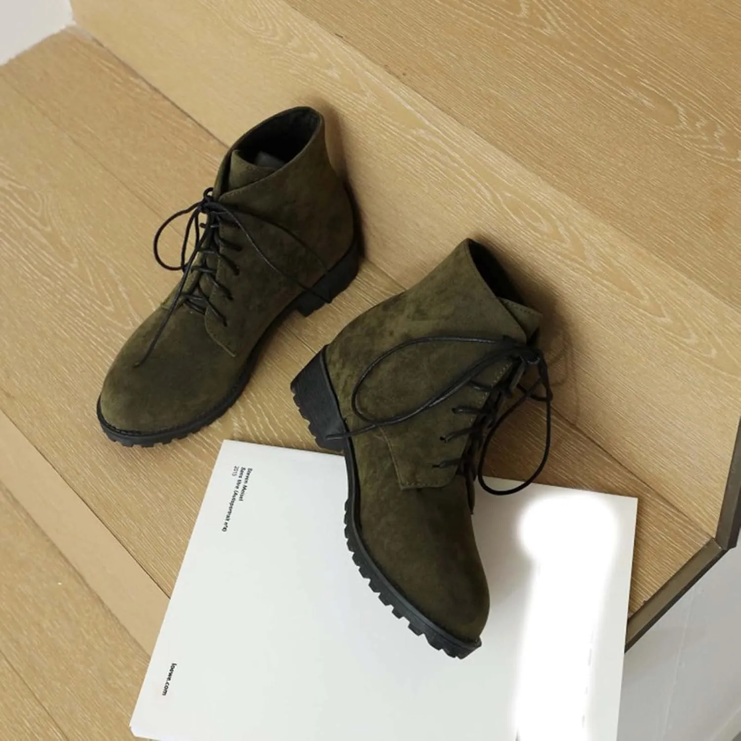 Black Booties for Women Ankle Black Wedge Booties Women Wide Width Boots Work Boot Shoe Laces Men Closed Back Lightweight Breathable Closed Toe Wide Fit Available