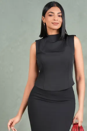 Black Sleeveless Top