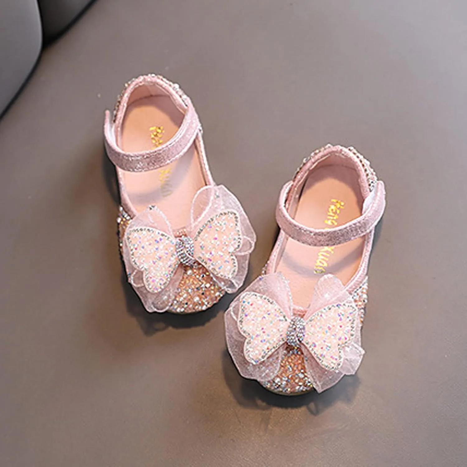 Boot 7 Summer Girls Dance Shoes Princess Dress Performance Shoes Pearl Sequin Ribbon Bow Light Solid Color Elegant and