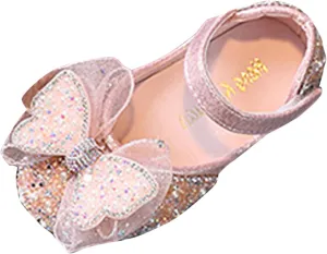 Boot 7 Summer Girls Dance Shoes Princess Dress Performance Shoes Pearl Sequin Ribbon Bow Light Solid Color Elegant and