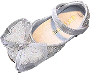 Boot 7 Summer Girls Dance Shoes Princess Dress Performance Shoes Pearl Sequin Ribbon Bow Light Solid Color Elegant and