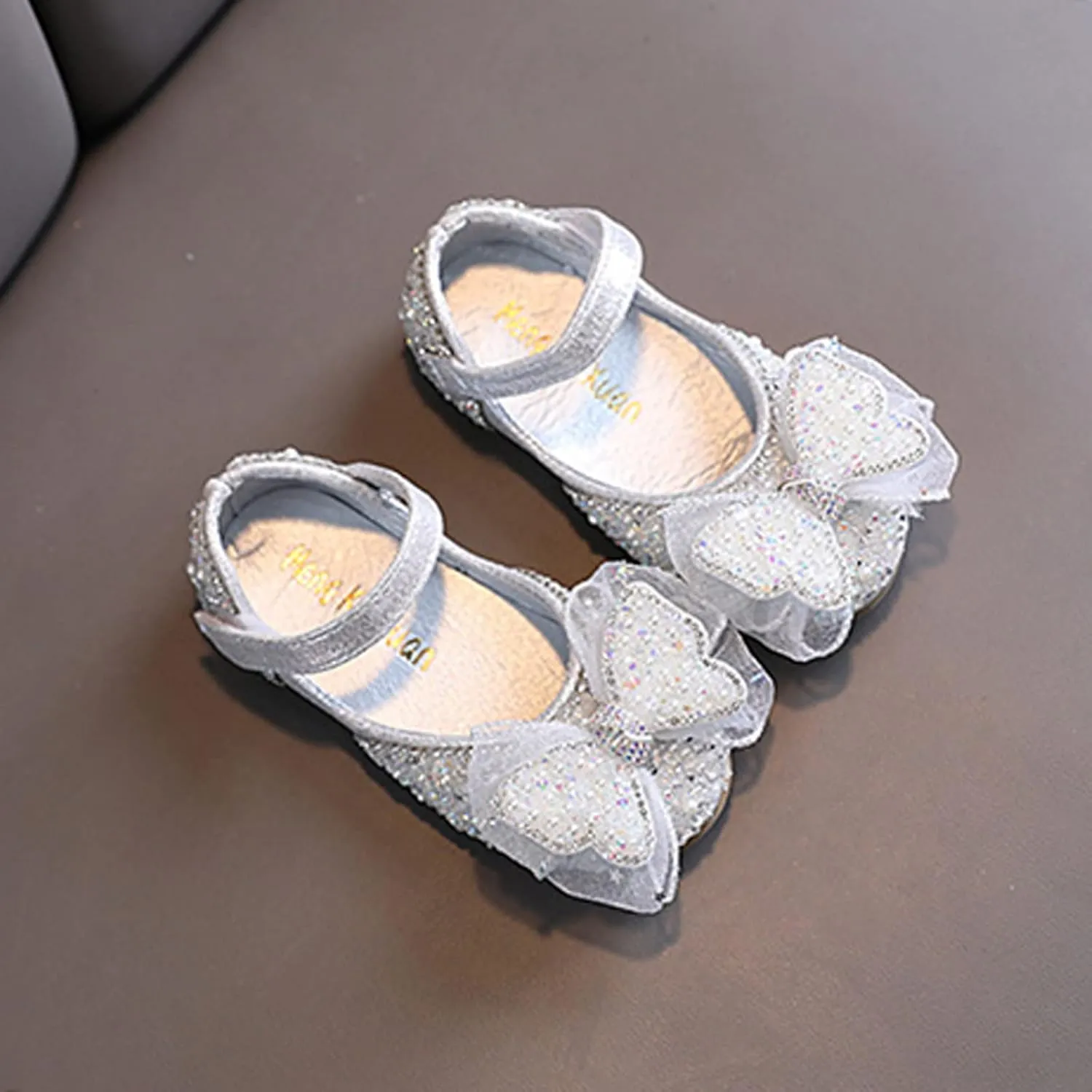 Boot 7 Summer Girls Dance Shoes Princess Dress Performance Shoes Pearl Sequin Ribbon Bow Light Solid Color Elegant and