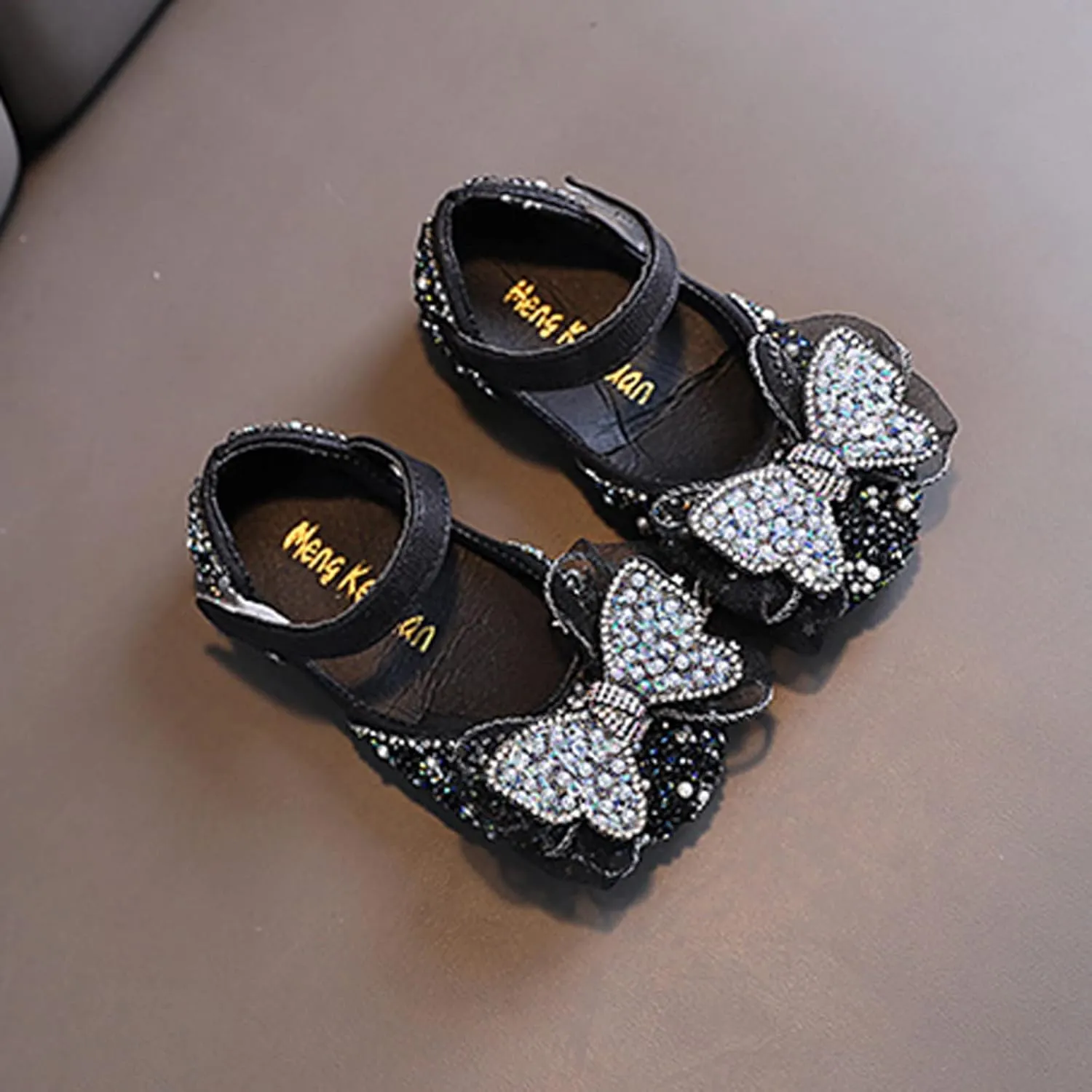 Boot 7 Summer Girls Dance Shoes Princess Dress Performance Shoes Pearl Sequin Ribbon Bow Light Solid Color Elegant and