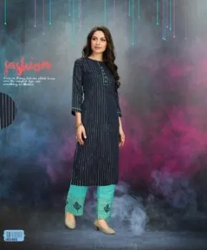 Channel 9 Launched Timnic Chanderi Daily Wear Kurtis Collection