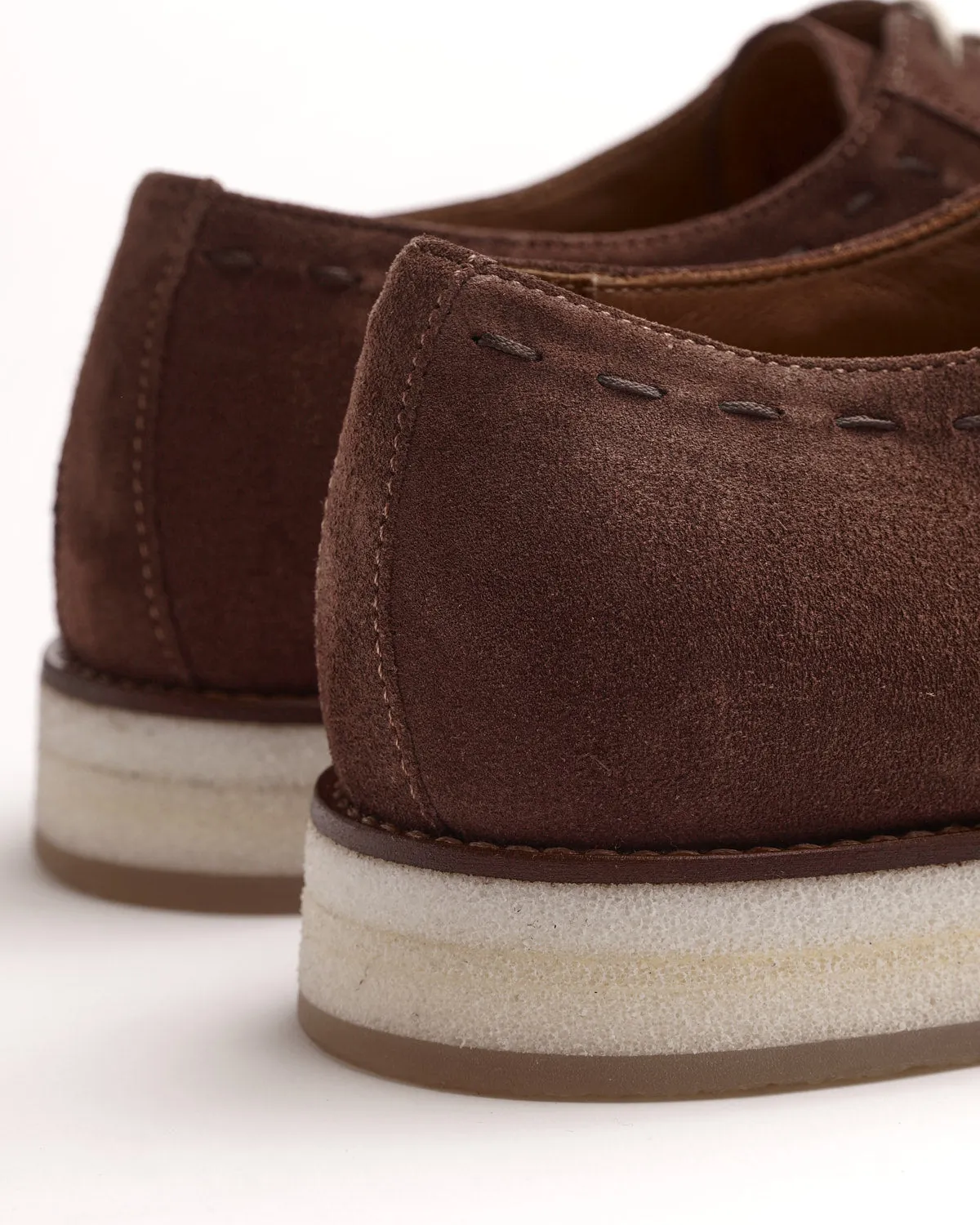 Chocolate Suede Derbies