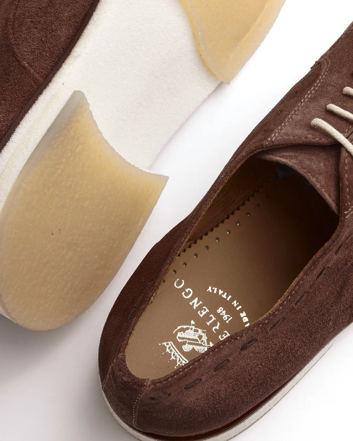 Chocolate Suede Derbies