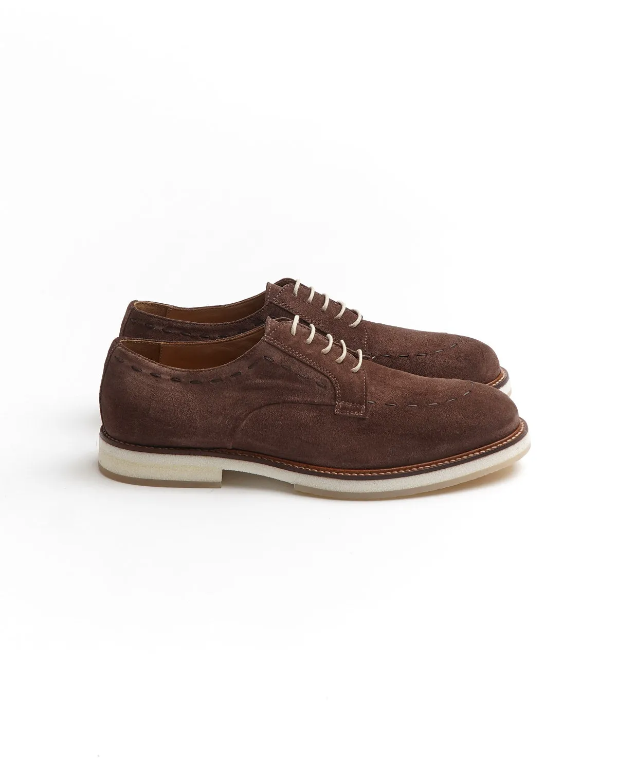 Chocolate Suede Derbies