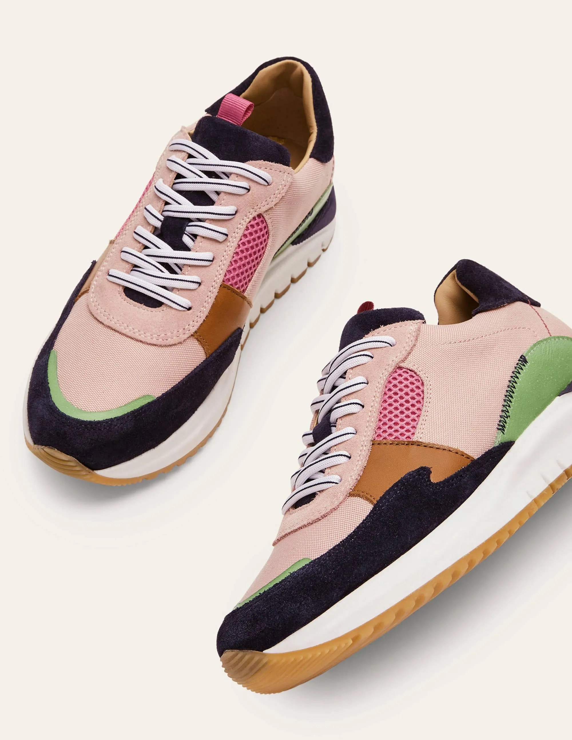 Colourblock Trainers-Milkshake