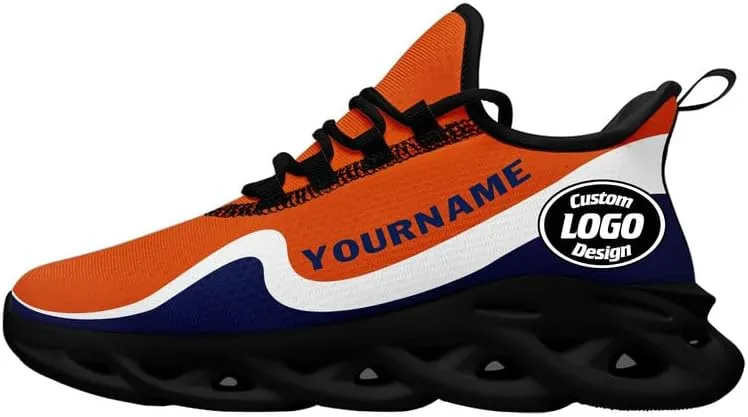 Custom Mens Road Running Shoes Personalize Breathable Baseball Athletic Sneakers Lightweight Walking Shoe Gym Trainers