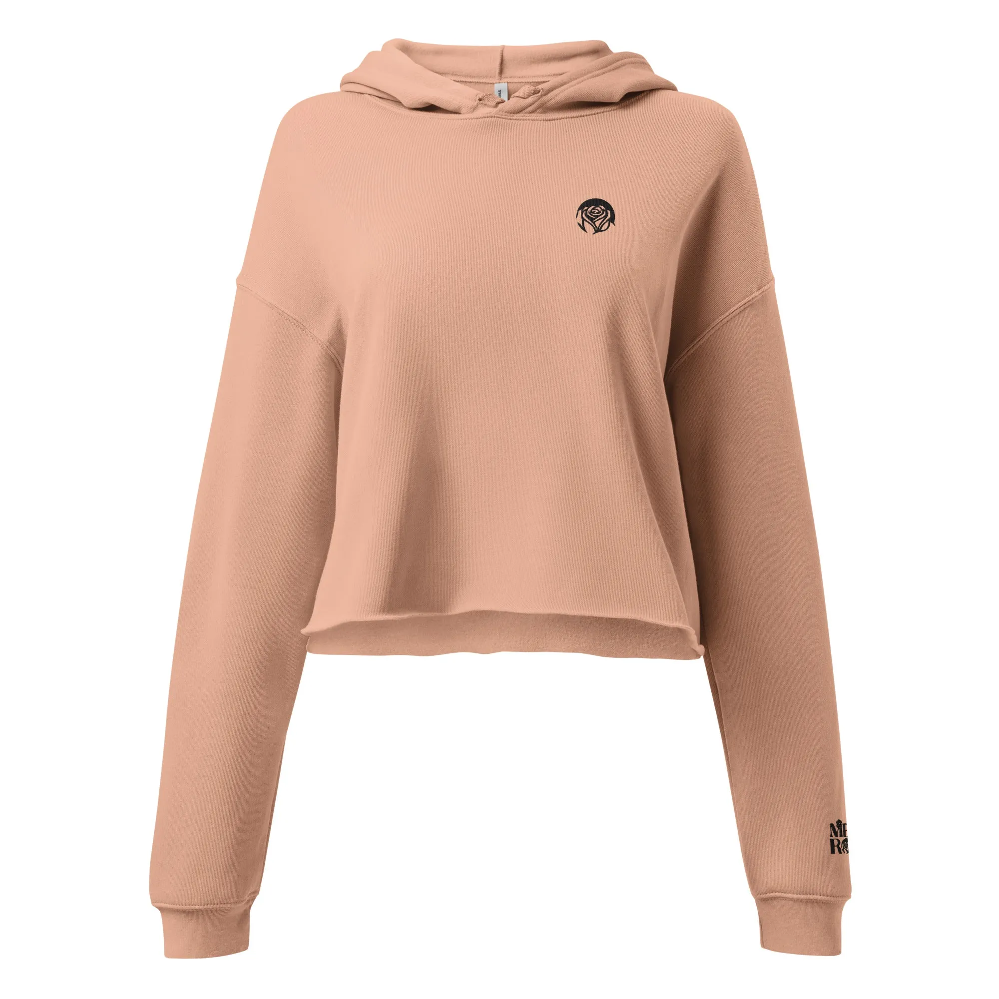 Daily Wear Embroidered Logo Crop Hoodie