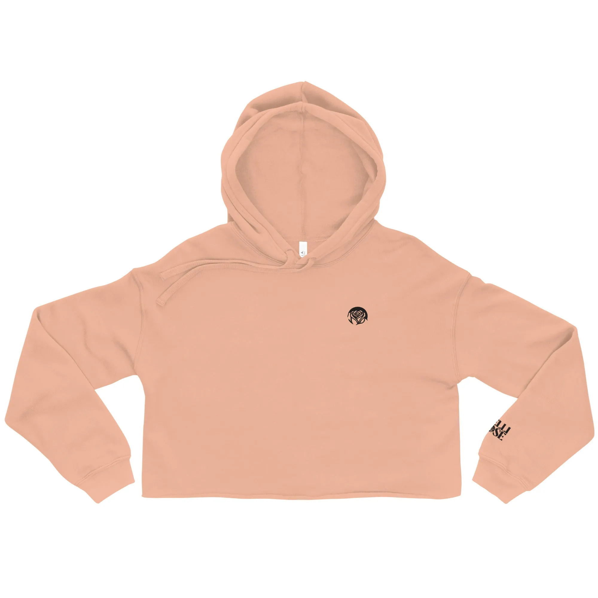 Daily Wear Embroidered Logo Crop Hoodie