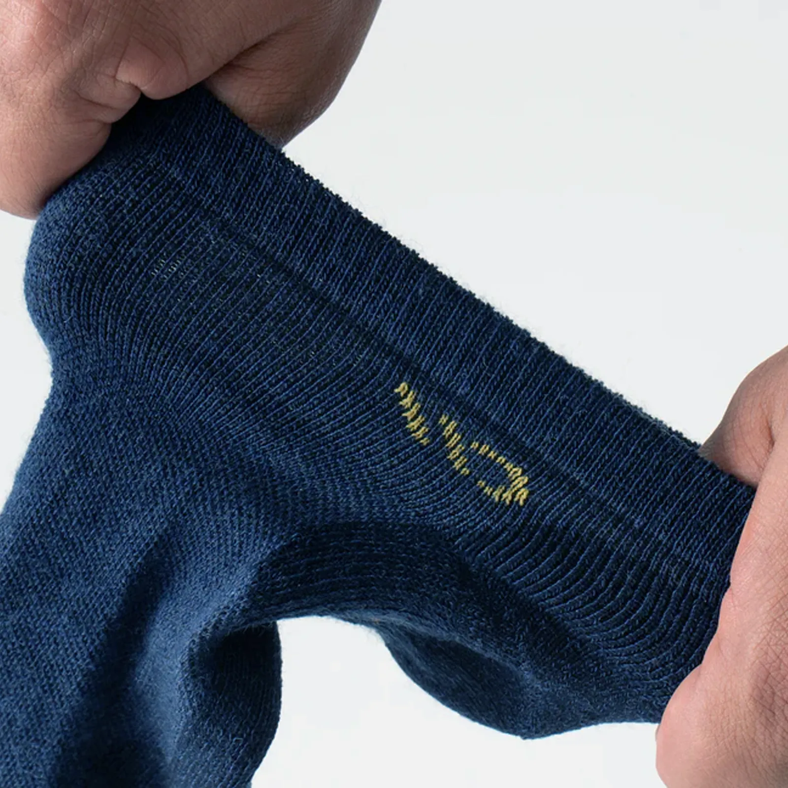 Darn Tough Wide Open Solid Cushioned No Show Sock (Men) - Denim