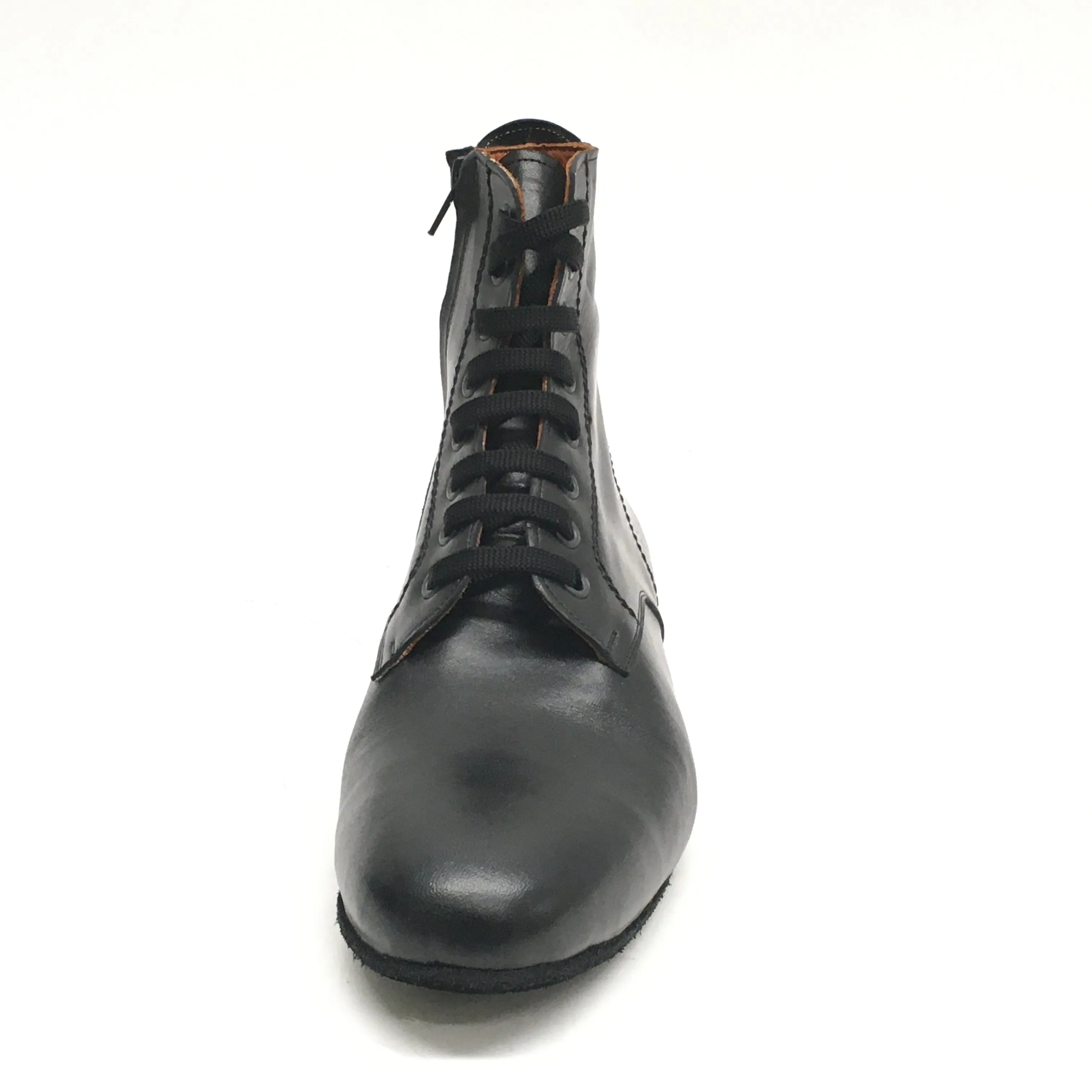 DelMago 3.0 Theatrical Boots: The Sentry: Serious Black | 1.25" Tapered Ultralite | MED | Suede Sole