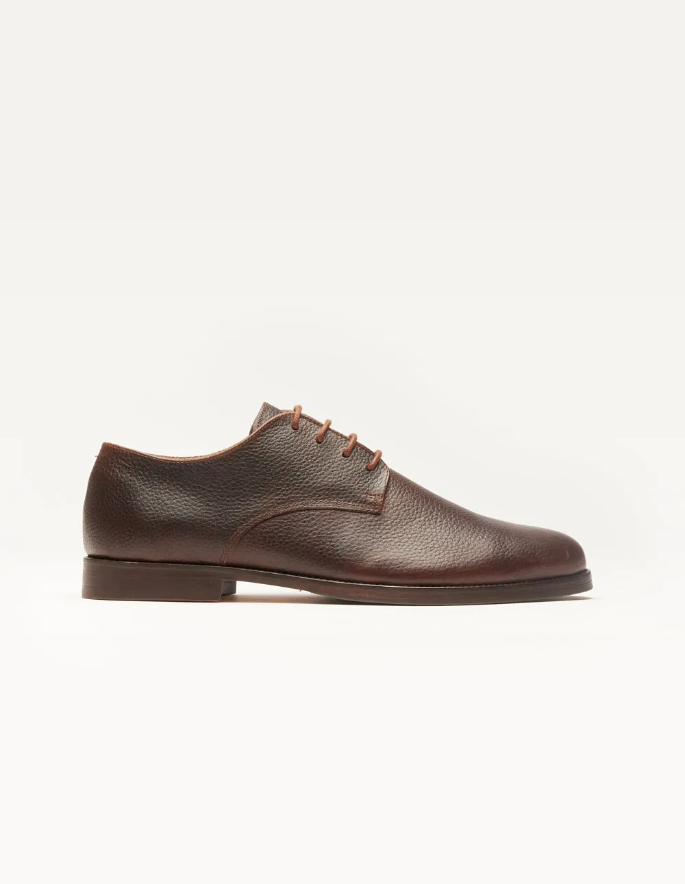 Derbies Antonin - Cuir pull-up grainé marron