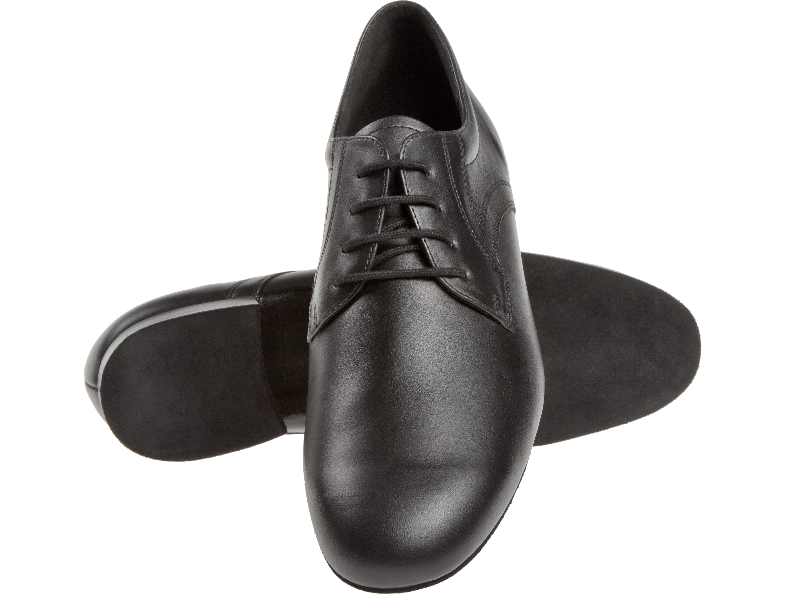 Diamant-Mens: Harrison: Black Leather | .75" Standard | Suede Sole