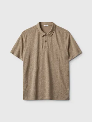 Duke Linen Polo SS - Coriander