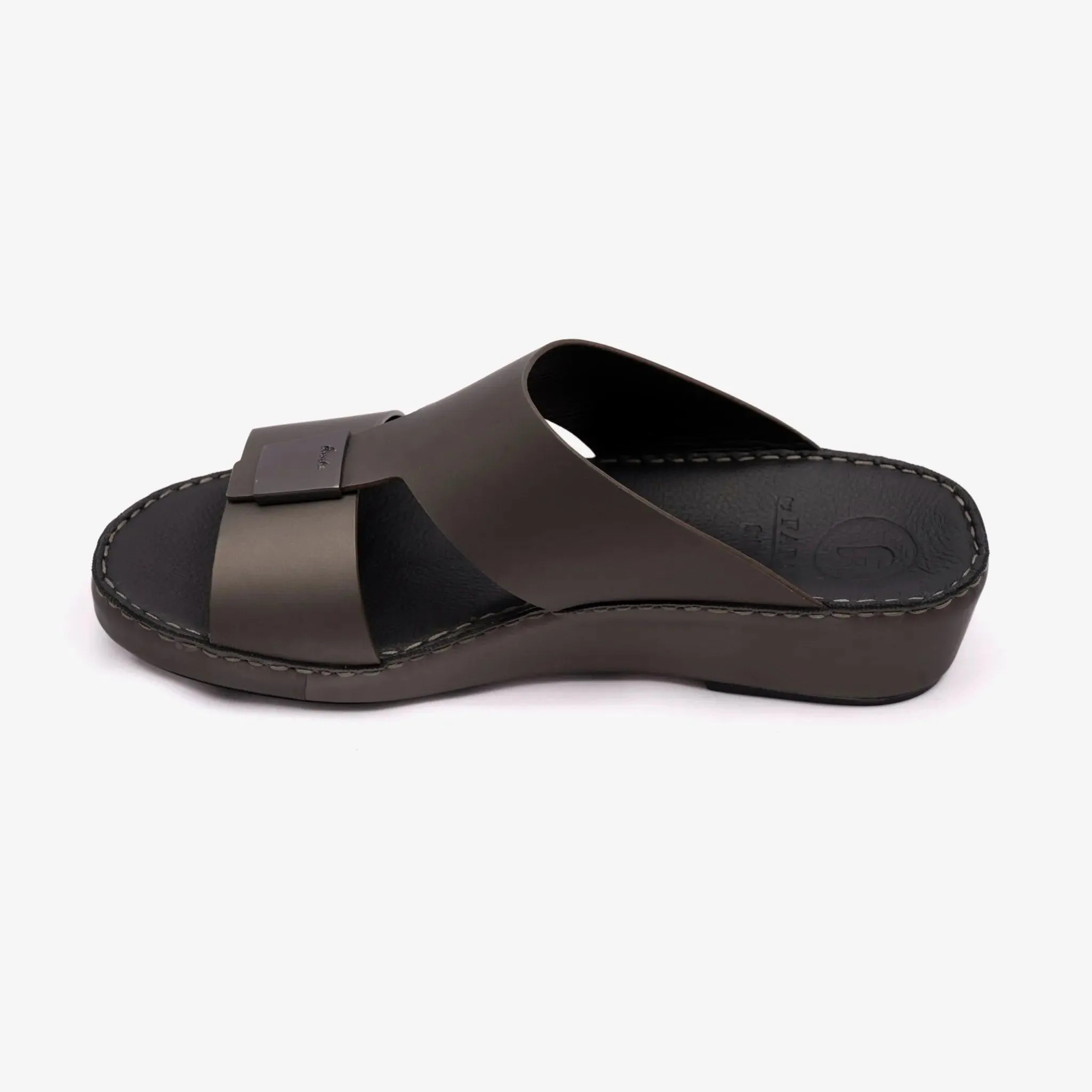 FARADA CLASSIC MATTE MODERN LEATHER MEN SANDALS FUMO