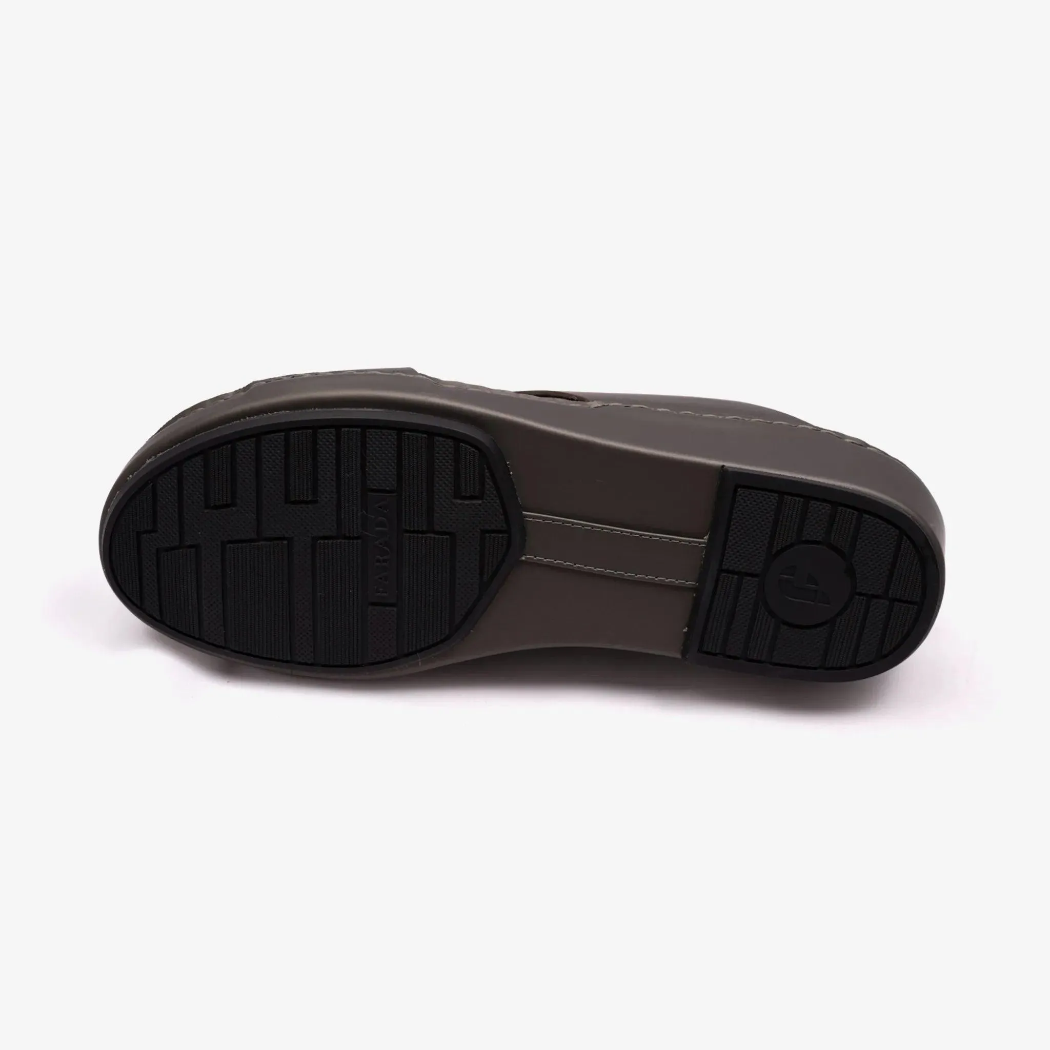 FARADA CLASSIC MATTE MODERN LEATHER MEN SANDALS FUMO