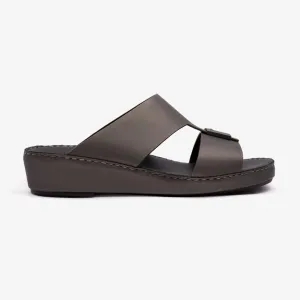 FARADA CLASSIC MATTE MODERN LEATHER MEN SANDALS FUMO