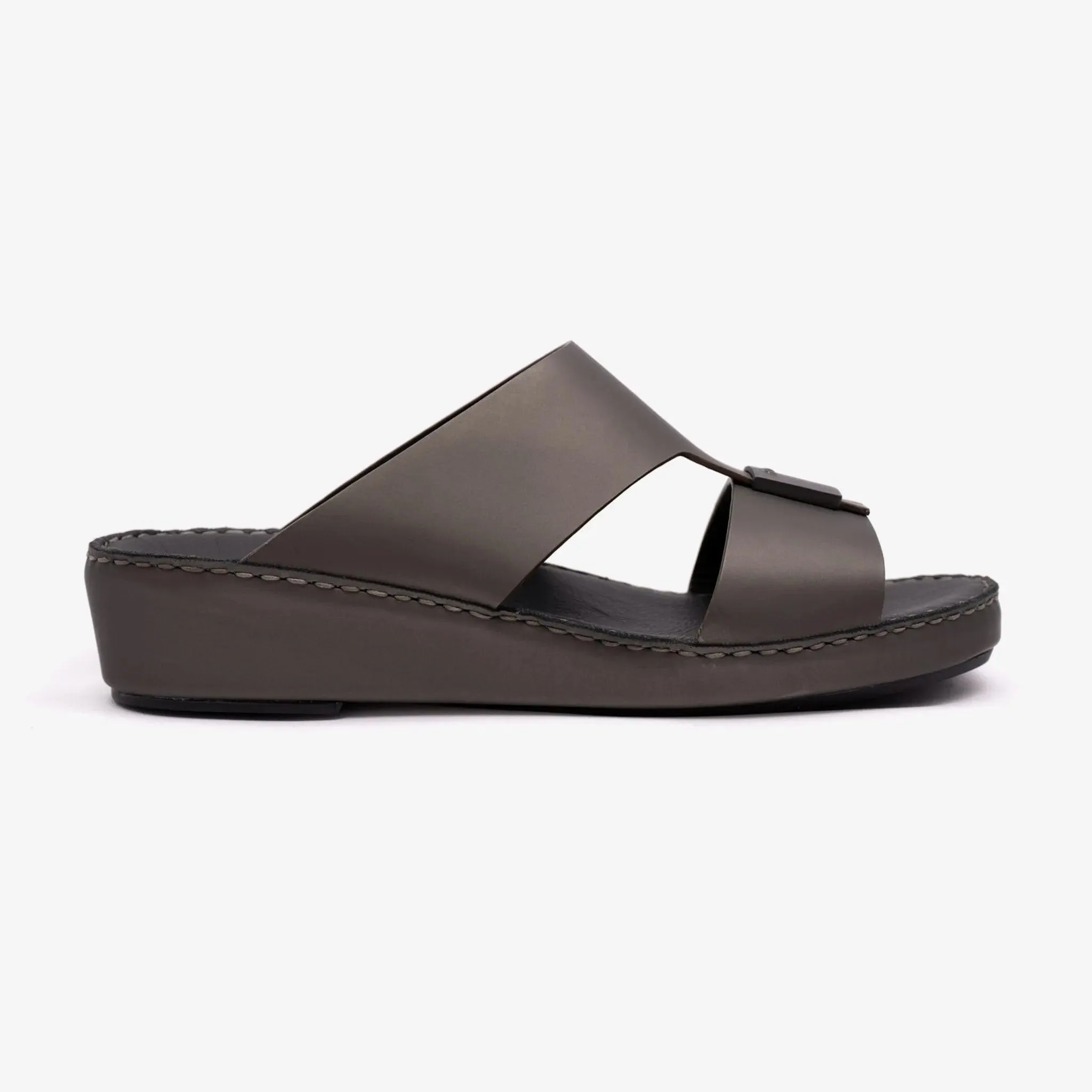 FARADA CLASSIC MATTE MODERN LEATHER MEN SANDALS FUMO