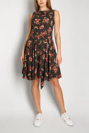 Floral Ditsy Dot Sleeveless Dress