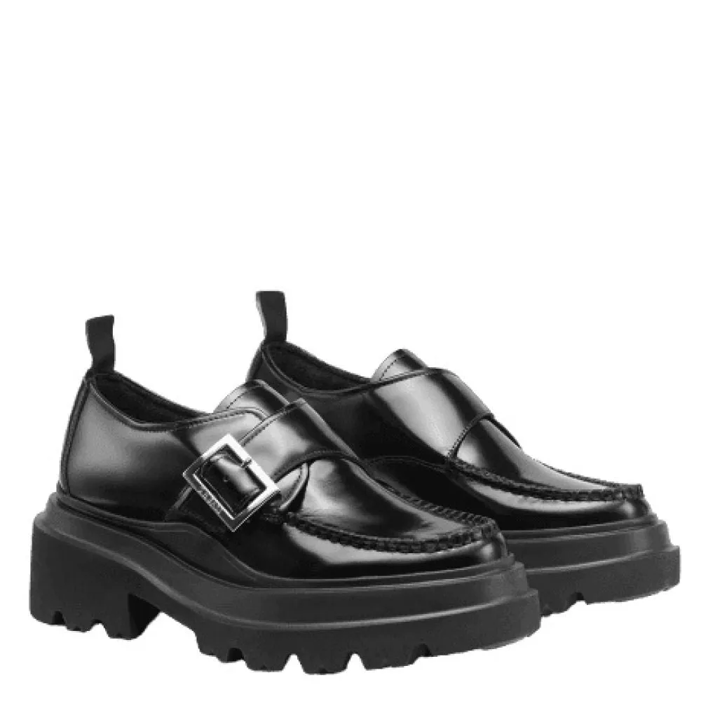 G.H. Bass Women's Ella Platform Derby in Black