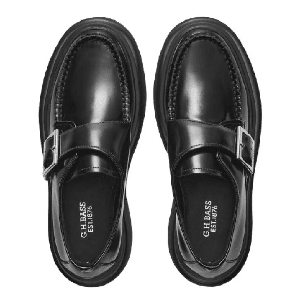 G.H. Bass Women's Ella Platform Derby in Black