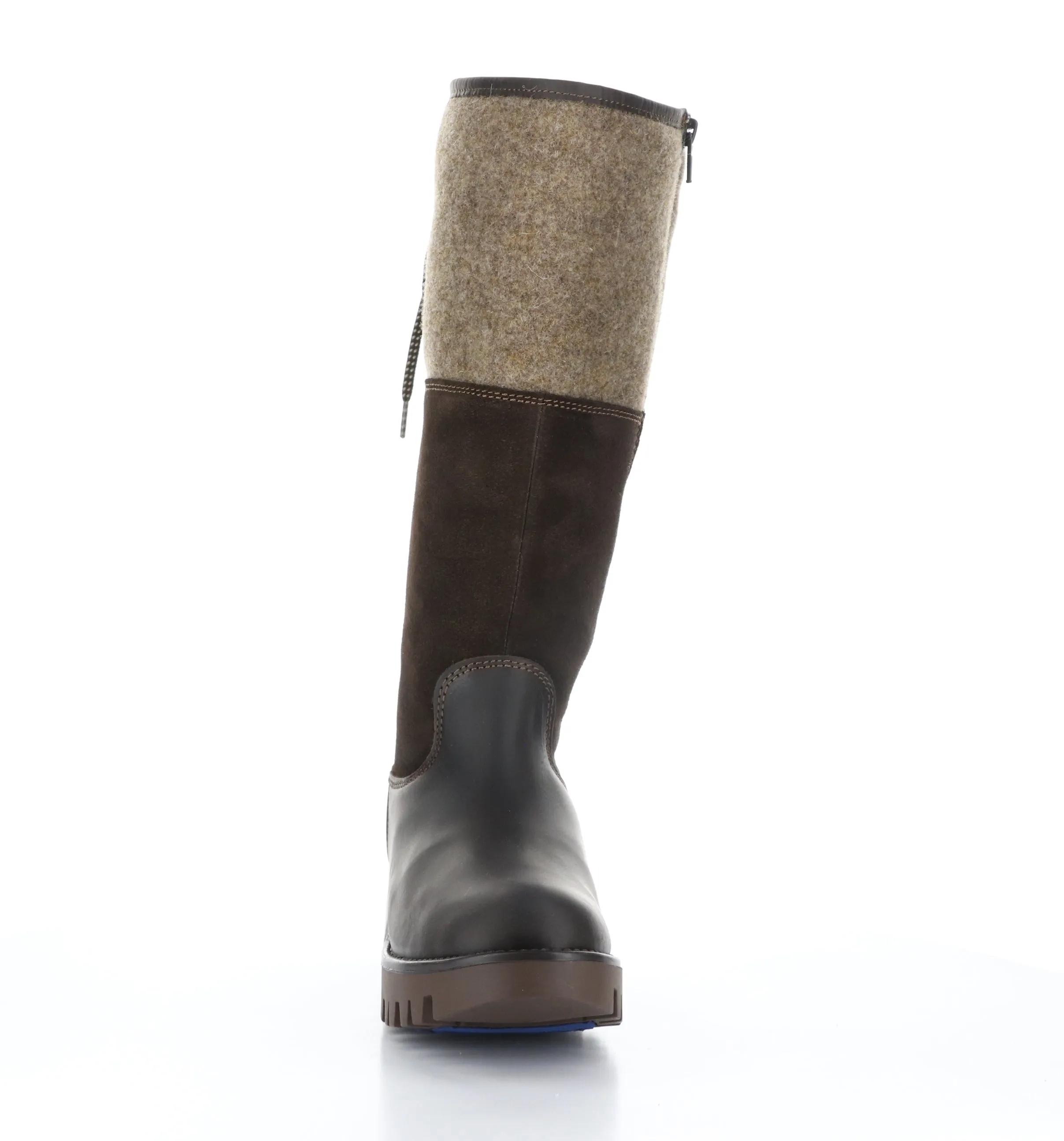 GOOSE PRIMA Dk Brown/Coffee Zip Up Boots