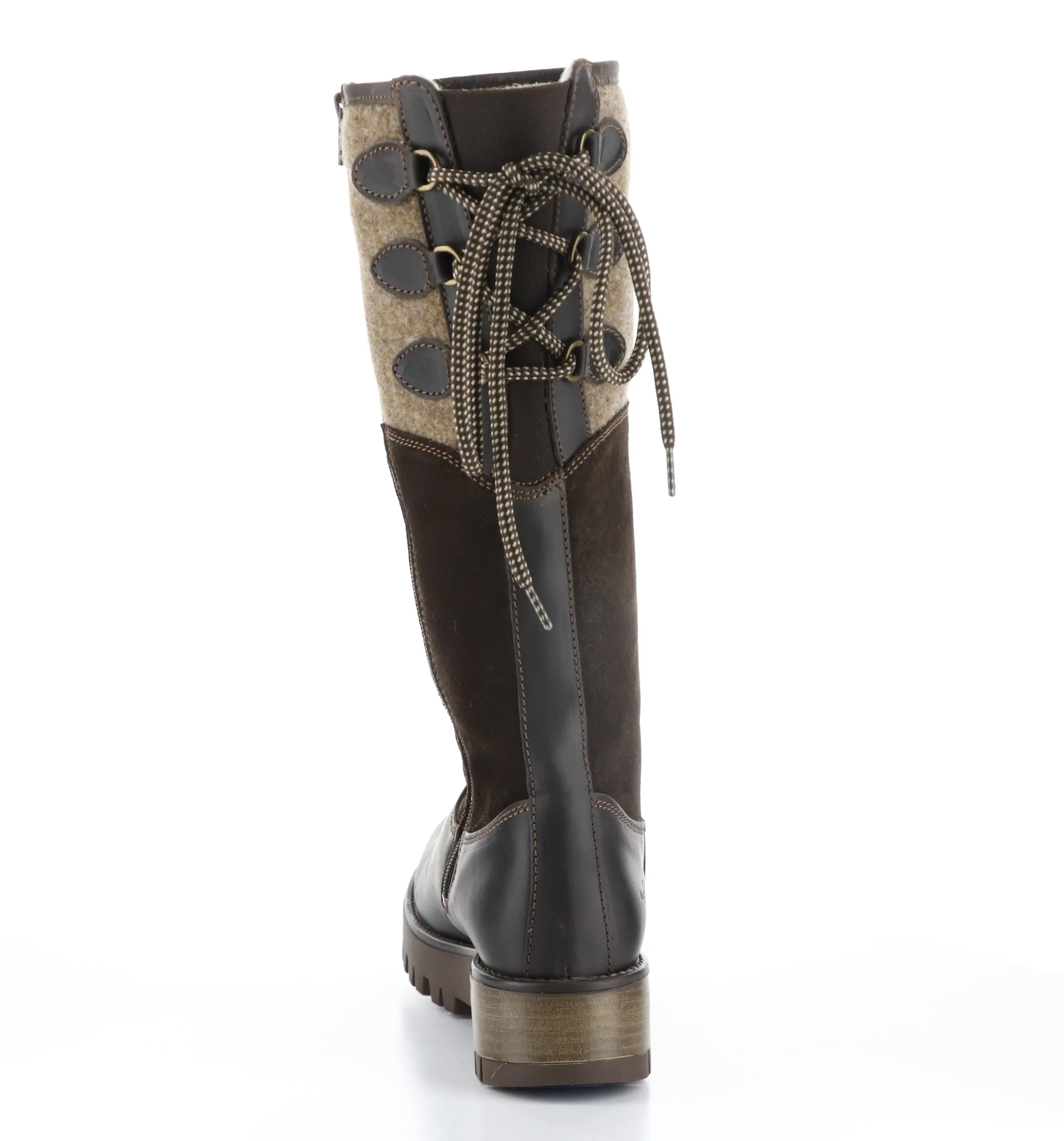 GOOSE PRIMA Dk Brown/Coffee Zip Up Boots