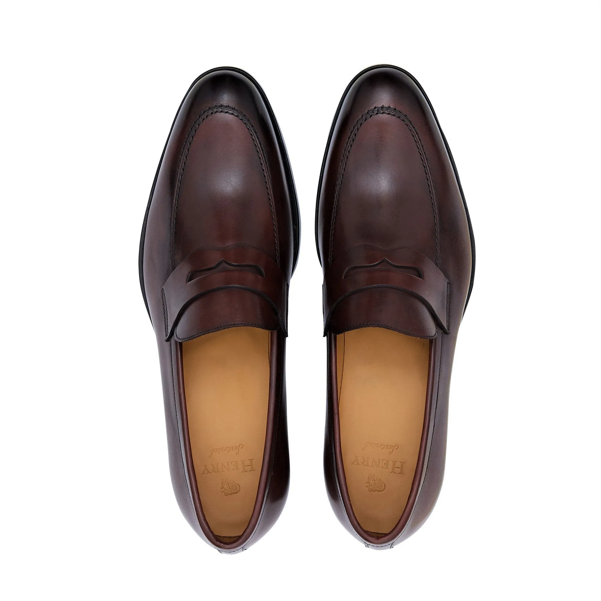 HENRY SARTORIAL Campbell Loafers DARK BROWN