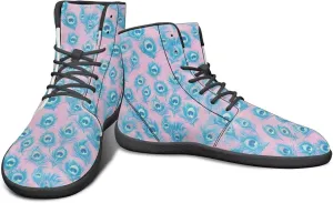 High Top Animal Design Barefoot Shoes Men, Wide Toe, Rubber Sole Sneakers for Running & Zero-Drop Shoes with Ground Feel