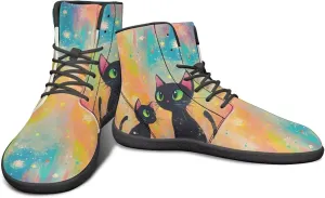 High Top Animal Design Barefoot Shoes Men, Wide Toe, Rubber Sole Sneakers for Running & Zero-Drop Shoes with Ground Feel