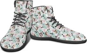 High Top Animal Design Barefoot Shoes Men, Wide Toe, Rubber Sole Sneakers for Running & Zero-Drop Shoes with Ground Feel