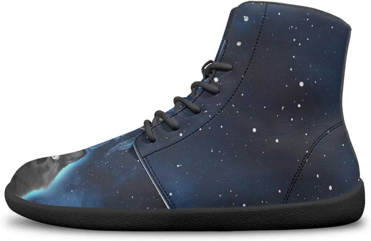 High Top Animal Design Barefoot Shoes Men, Wide Toe, Rubber Sole Sneakers for Running & Zero-Drop Shoes with Ground Feel