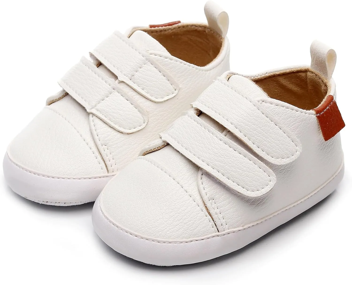 HONGTEYA Baby Boys Girls Shoes Infant Sneakers Baby Moccasins Pu Leather Soft Sole Anti-Slip Flats Toddlers First Walkers Newborn Crib Shoes Tennis Sports Shoes Outdoor Indoor