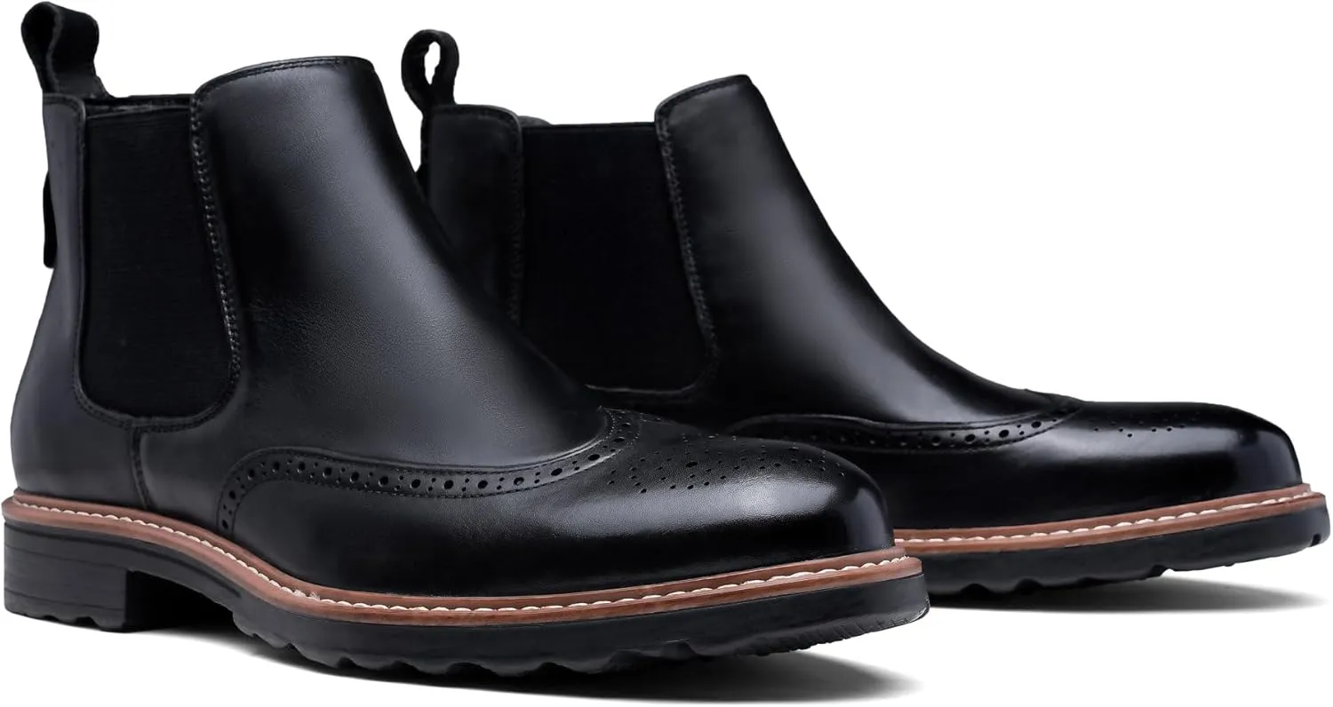 Jousen Men's Chelsea Boots Suede Casual