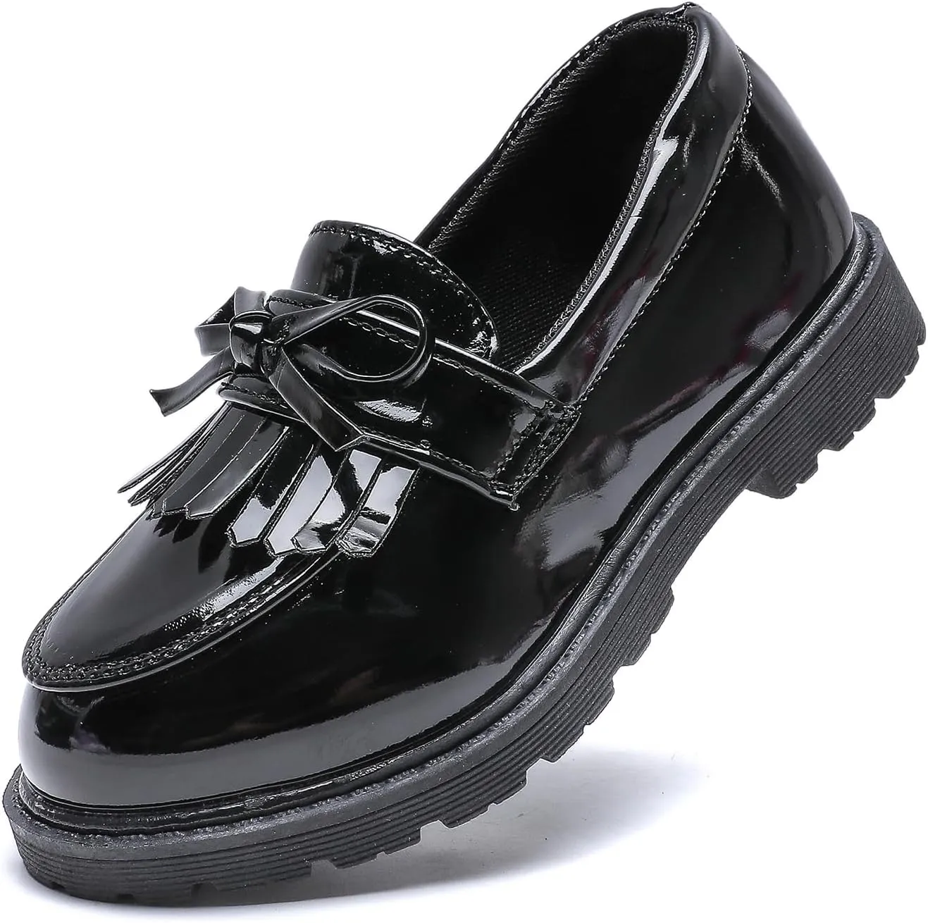 Kids Dress Shoes Girls Boys Oxford Shoes Slip On School Uniform Shoes