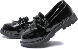Kids Dress Shoes Girls Boys Oxford Shoes Slip On School Uniform Shoes
