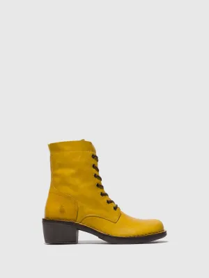 Lace-up Ankle Boots MILU044FLY MUSTARD